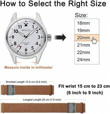 Smart Watch Strap - Brown (Black Buckle) - View 4