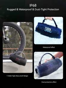 JBL Altavoz Bluetooth portátil, resistente al agua y a los golpes, Charge 6, sonido Pro audaz, mejora de sonido por IA, 28 horas de reproducción, batería portátil incorporada, correa desmontable resistente - Verde azulado negro - Ver 8