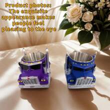 Handcrafted Semi-Truck Shaped Coffee Mug - Durable Resin Reusable Cup With Detailed Design, Multi-Color Options - Perfect Gift For Truck Drivers, Dad, Coffee-Loving Truckers - Hand Wash Only, Coffee Cup, Sturdy Construction