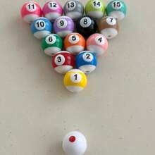 16/32颗台球情侣手链 含八颗或九颗树脂珠 DIY手链 手机链 文创礼品饰品 - 彩色 - 查看 3