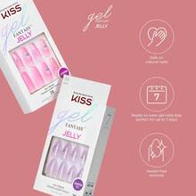 Gel Fantasy PrOn Nails Nail Glue Included 'Jelly Queen' Black Short Size Oval Shape Includes 28 Nails 2g Glue 1 Manicure Stick 1 Mini File For Her Party Wear Trending Now Daily Pick - Black - View 6