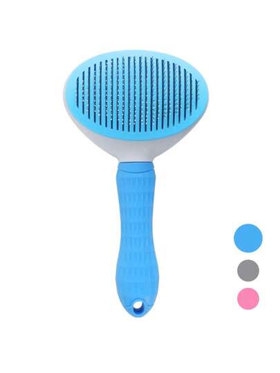 Escova Pelos Cães Gatos – Massageadora/ Removedora Sujeiras e Subpelos/ Ideal Para Animais de Estimação