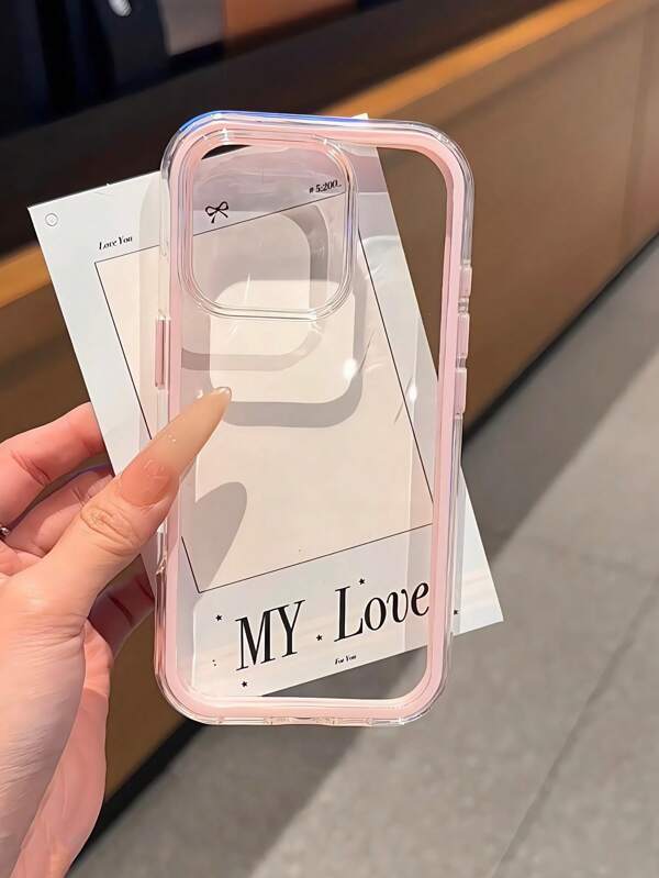 Funda de teléfono inteligente de estilo elegante para Apple, fabricada con material rígido grueso en un diseño 3 en 1. Marcos de unicolor coloridos personalizados en tonos rosa, blanco, negro, azul y verde. Diseño transparente minimalista y resistente a caídas, compatible con iPhone 16 Pro/16 Pro Max/16/15 Pro Max/14/14 Pro Max/13/12/12 Pro/11/11 Pro Max/15 Pro/13 Pro/14 Plus