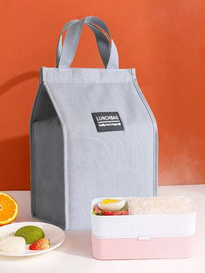 حقيبة الغداء اليدوية ذات السعة الكبيرة من القماش المقوى، حقيبة معزولة بسمك عازل، صندوق تبريد للحفاظ على طعام الخارج طازج، وعاء حفظ الطعام، حقيبة تبريد يدوية، حقيبة من رقائق الألومنيوم