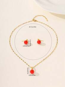 Conjunto de 3 Peças de Joias Minimalistas na Moda Versátil para Transporte, Colar, Gargantilha e Brincos de Pérola Falsa para Mulheres