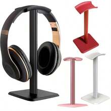 1 件优质铝合金支架耳机支架 - 时尚游戏和办公室耳机架，坚固的底座，节省空间的设计，适合在游戏室和工作区展示耳机，适用于办公室、宿舍和家庭使用的耳机配件耳机支架