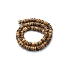 diffone Natural Coconut Shell Flat Beads Clasp & Loose Beads For Diy Bracelets And Necklaces - Brown - View 9