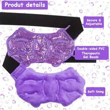 [Hot & Cold] Adjustable Sports Foot Ice Bag With Gel Pack, Microwave Heating, Freezable & Reusable, Ankle Support And Cushion