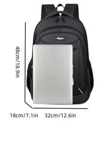 New Fashion Versatile Outdoor Casual Travel Commuter School College Style Flat Multi-Pocket Large Capacity Men Backpack Laptop Bag