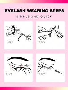 10 对半睫毛透明带状睫毛猫眼假睫毛短款柔软 3d 仿貂毛睫毛柔软自然化妆条状睫毛、睫毛、睫毛、假睫毛 - 狐狸眼睫毛 - 查看 6