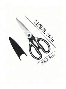 1/5 szt. wielofunkcyjnych nożyczek kuchennych ze stali nierdzewnej, wytrzymałe nożyczki do drobiu do kurczaka, kaczki, kości rybnych, mięsa, krojenia żywności