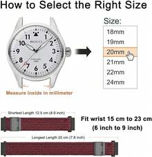 Smart Watch Strap - Red Black (Black Buckle) - View 4