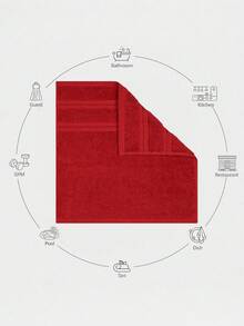 Sport Towels & Handkerchiefs - Red - View 5