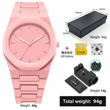 1 Pc 2025 Watch Men's Southeast Asia Middle East Plastic Men's Quartz Watch