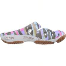 KEEN Men's Yogui Comfortable Slip On Lightweight Clogs - Silver Birch/Red Carpet - View 6