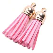 50/80/100 piezas Borlas de 38mm de diámetro a granel de colores variados - Colgantes con borlas para hacer manualidades, llaveros, joyería y talla grande