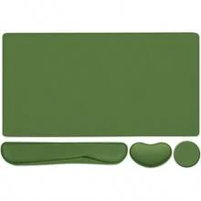 Large Mouse Pad Desk Dad, 4-In-1 Keyboard Wrist Rest Pad & Wrist Support Mouse Pad Set, Extended Desk Pad Waterproof Desk Home Office Study Game-Blue Marble - Green - View 1