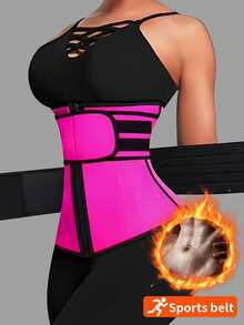 1pc Women Waist Trainer Corset, Waist Trimmer Belt, Sauna Sweat Waist Cincher, Sports Fitness Waist Belt, Belly Band, Waist Slimmer, Abdominal Trainer Exercise Waist Belt Suitable For Workout Home Sports And Walk