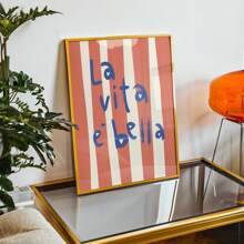 1 pezzo Opera d'arte da parete con citazione motivazionale in stile Rinascimento italiano vintage, stampa su tela senza cornice con atmosfera mediterranea per camera da letto/ufficio/dormitorio, decorazione ispiratrice per feste di aperitivo e regalo perfetto per gli amanti dei viaggi (stampa artistica senza cornice)