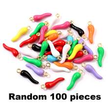 [Quantità] Pezzi Vividi Pendenti Multicolore 3D a Forma di Peperoncino Rosso, Adatti per Realizzare Orecchini, Collane, Bracciali e Portachiavi - Accessori per la Realizzazione di Gioielli in Stile Piccante