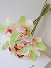 Conjunto de 6 piezas Flor simulada de Huilan de tacto manual, ramo pequeño de flores para decoración del hogar, sala de estar, mesa de comedor, adorno de flor falsa - multicolor - Ver 11