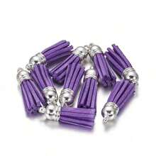 50/80/100 piezas Borlas de 38mm de diámetro a granel de colores variados - Colgantes con borlas para hacer manualidades, llaveros, joyería y talla grande