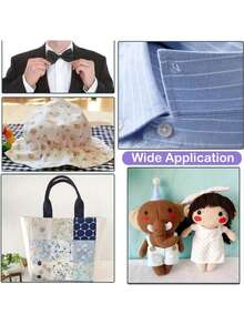 1 Roll, 11.8 Inches X 10/15/20 Yards Iron-On Fusible Interfacing, Suitable For Sewing And Crafting - Lightweight Polyester Interfacing For Garments, Bags And Home Decor - trắng - Xem 10