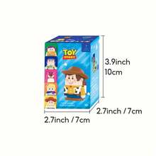 皮克斯动力方块主题系列盲盒巴斯光年胡迪外星人翠丝娃娃可动人偶桌面摆件装饰玩具礼品（随机发货，1个）