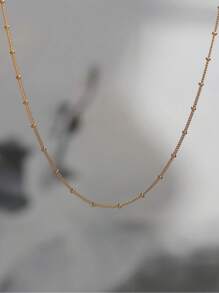 2 piezas Collar de cadena de doble capa con colgante de circonita esférica, collar gargantilla minimalista y brillante de moda versátil para niñas y mujeres, regalo para amigos, familia, Año Nuevo