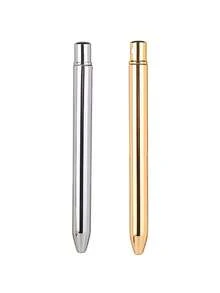 1pc/2pcs/4pcs Gold Silver Mini Soft Multifunctional Portable Lip Brush, Concealer Brush, Lipstick Blending Brush
