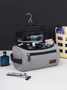 1 件牛津布行李袋、多功能收纳袋、防水洗漱用品袋、拼色化妆包、大容量随身行李袋、化妆品收纳袋、浴室防水洗漱用品袋、夏季旅行必备、男士收纳袋、收纳挂袋、收纳袋、男女适用、户外海滩度假、母亲节礼物、父亲节礼物、生日礼物、送给男朋友情人节礼物的理想选择