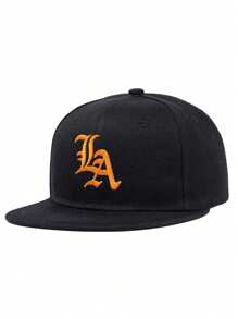 1 pièce Casquette de Baseball pour hommes avec broderie lettres LA, casquette Hip Hop. Convient pour la rue, l'extérieur, les sports, les vacances, les cadeaux. Accessoire de mode.