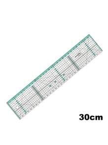 2 Pieces 20cm 30cm Steel Edge Cut-Proof Anti-Slip Acrylic Quilting Ruler Dual-Color Grid Markings Clear Rectangle Sewing Dressmaking Ruler For Precision Cutting Crafting DIY Year-Round Use