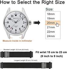 Smart Watch Strap - Black (Black Buckle) - View 4