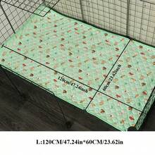 1pc Layer All-Season Small Pet Mat - Breathable Top, Quick-Absorb Middle, Waterproof Base & Non-Slip Bottom For Chinchilla, Rabbit, Ferret And Sugar Glider - Multicolor - View 5