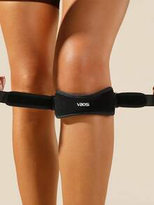 VBOSI 1 chiếc đai bảo vệ đầu gối bằng vải chất lượng cao - Đai hỗ trợ đầu gối có thể điều chỉnh, phù hợp cho chạy bộ, các môn thể thao nhảy, unisex, phụ kiện thể dục, miếng đệm đầu gối thể thao, miếng đệm đầu gối tập gym. - màu đen - Xem 4