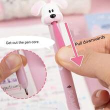 7 件可擦狗狗主题笔 - 蓝色、粉色、灰色和桃红色，带有可爱的小狗设计，非常适合办公室和学生，办公用品 | 可爱的狗狗设计 | 墨水学校文具针线活铅笔盒学校笔针线活笔记本铅笔盒文具学校文具学校文具 Bubu 桌面游戏贴纸书学校文具存钱罐海贼王毕业色彩荧光笔，适用于学校用品，返校 - 彩色 - 查看 8