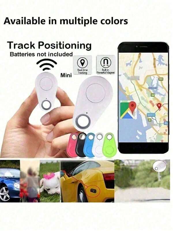 GPS Smart Tracker Key Finder - Wireless Anti-Lost Locator With Alarm For Pets, Cats, Dogs, Keys, Wallet, Luggage - Durable Plastic, Portable Wireless Real-Time Location Tracker , Intelligent Key Finder Mini Gps Tracker For Car, Important Documents, Pet With Anti-Loss Alarm Function, Batteries Not Included,
