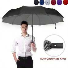 1pc Anti-UV Automatic Open/Close 10-Rib Umbrella - Similar Umbrella - View 8