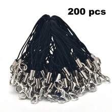 10/30/50/100pcs Mix Color Lobster Clasp Hoop Lanyard Keychain Nylon Rope Keyring Suitable For DIY Jewelry Making Accessories