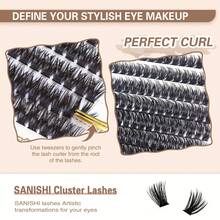 DlY Eyelash Extension Set, 400 D-Curl Individual Eyelash Sets With Eyelash Bond And Seal, Applicator And Remover - For DlY Eyelash Extensions At Home (60D-80D, D-Mix 9-16mm Sets) - 黑色 - 查看 2