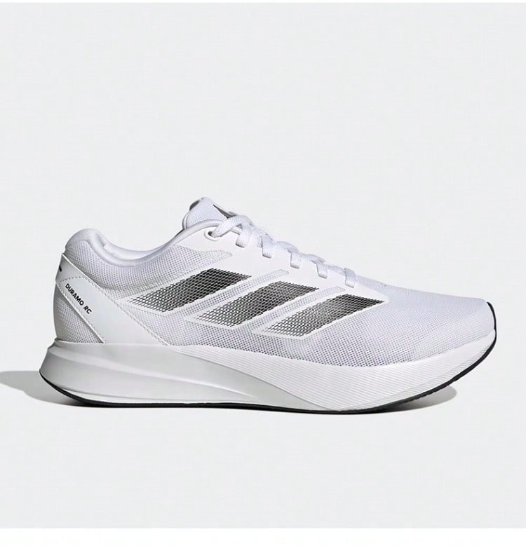 Adidas Tênis Esportivos de Malha Branca para Corrida, Cano Baixo, Respirável, Leve, Tênis Casuais para Homens - Branco - Visão 1
