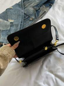 Winter New Fashion Classic Joker Women's Suede Bag, Stitching Fabric Design Burgundy Bag, Letter Pattern Decorative Design Handbag, Square Bag And Shoulder Bag Are All Suitable For Shopping. For Parties And Dates.