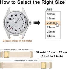 Correa de Reloj de Nylon Trenzado de 22mm para Hombres y Mujeres, Liberación Rápida, Hebilla de Acero Inoxidable Negra (Azul) - Luz de estrella (hebilla dorada) - Ver 4