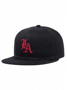 1 pièce Casquette de Baseball pour hommes avec broderie lettres LA, casquette Hip Hop. Convient pour la rue, l'extérieur, les sports, les vacances, les cadeaux. Accessoire de mode.