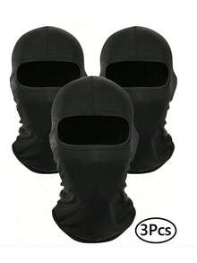 3 件套巴拉克拉法帽面罩，男女款滑雪面罩，防紫外线防风围巾，适用于摩托车滑雪板骑行 - A - 查看 13