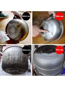 jakehoe 1/2 Pack Oven & Cookware Cleaning Paste, Heavy Duty Kitchen Cleaner, Removes Grease, Stains & Rust, Multi-Purpose Cleaner, Suitable For Enamel/Ceramic/Stainless Steel, Random Old/New Model Shipped