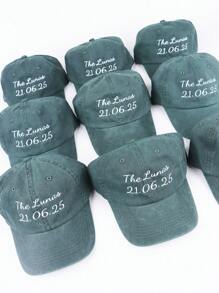 1pc,Unisex,With Love Hat, Personalized Embroidered Hat,Back To School,Custom Hat With Name, Bachelorette Party Hat,Bachelorette Party Hats Custom Embroidered Dad Cap Bachelor Party Gift Dad Hat Business Merch Bridesmaids' Favorite