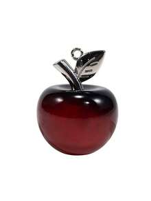 2pcs/Set Fashionable Creative Acrylic Transparent Apple Decor, Keychain Pendant For Gift, Bag Accessory, Wholesale