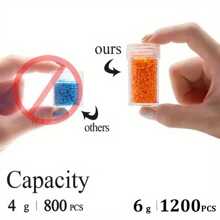 12/30/60/90pcs Clear Plastic Storage Bottles - Art Craft Organizer For Rhinestones, Seeds, And DIY Supplies - Transparent Container For Diamond Painting Beads And Craft Storage With Easy Access